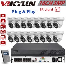 Vikylin 16CH 16POE NVR Kit 5MP  Security IP Camera POE   NDAA Lot picture
