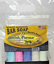 Amish Farm Bar Soap Pack Of 5 Huge Bars 5oz Each Soap Wildflower Scent USA Made picture