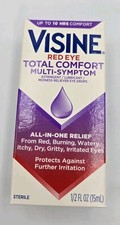 Visine Red Eye Drops Total Comfort Multi-Symptom Burning Itchy Watery picture