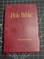 The Original African Heritage Study Bible KJV 1993 Winston Burgundy Leatherette picture