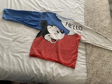 “Vintage 1980s Walt Disney Productions Mickey Mouse HELLO BYE BYE Jumper Unisex  picture