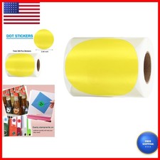 PATIKIL 4in Thermal Label Stickers,300Pcs Thermal Sticker,Yellow picture