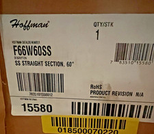 HOFFMAN F66W60SS STRAIGHT SECTION FEED-THROUGH 60 IN TYPE 4X STAINLESS STEEL 304 picture