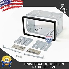 Universal Double DIN Car Stereo European Radio Sleeve Cage Mounting Kit 100mm US picture