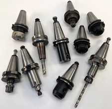 Lot of 10 CAT40 BT40 end mill Tool Holders Toolholders CAT 40 Techniks SYIC + picture