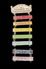 VTG 70s-80s Rainbow Girls Attendance Service Pin Masonic IORG Merit Award Badge picture