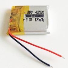 3.7V 120mAh Lipo Polymer Battery Rechargeable For MID MP3 GPS Bluetooth 402020 picture