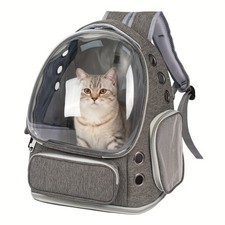 Portable Cat Pet Travel Carrier Bag for Cats Outdoor Transparent Space Backpack picture