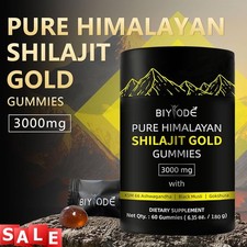 Himalayan Shilajit GOLD Gummies, Organic, Extremely Potent 3000 mg, Fulvic Acid picture