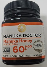 1 x MANUKA DOCTOR - MGO 60+ Manuka Honey Multifloral,100% Pure New Zealand Honey picture