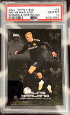 Topps 2020 Topps BVB Borussia Dortmund Erling Haaland #25 PSA 10 Rookie Card RC picture