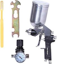 CARTMAN Professional HVLP Spray Gun W-71, Aluminum Cup 13.6 oz Capacity, 8-10 CF picture
