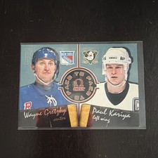 1998-99 Pacific Omega - Face to Face Wayne Gretzky, Paul Kariya #2 picture