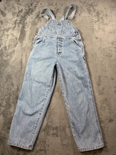 Vintage GAP Bib Denim Overalls Youth XL Light Blue Workwear Carpenter Kids 90s picture