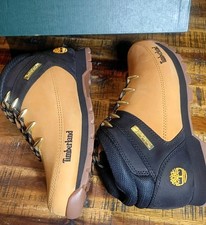Timberland Mens Euro Sprint Leather Hiker Boots Wheat Black&Gold Accents   10.0 picture