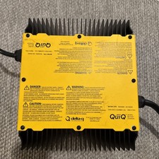 Delta-Q QuiQ 912-4800 Battery Charger 48V 18A Yellow Aluminum Case Extra Cable picture