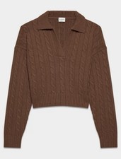 Sunday Best Aritzia Lottie Sweater In Cognac, Size Medium M picture