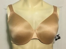 Catherines Full Coverage Smooth Bra Underwire Adjustable Beige Plus Size 54D picture