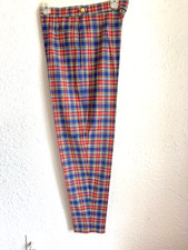 Escada Sport Plaid Pants, 42 EU, 12 US  Wool, Y2K picture