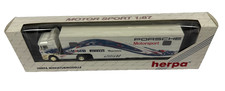 Herpa 1:87 MAN Race Hauler Porsche Motorsport Mobil 1 Pirelli Warsteiner 037488 picture