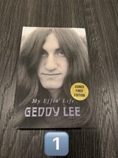 Geddy Lee RUSH Autographed Signed 1st Ed My Effin' Life Hardcover Book picture
