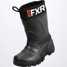 NO RESERVE FXR Racing Youth Svalbard Snowmobile Boots - Black - Youth 6/7 picture