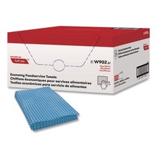 Cascades PRO W902 12 x 24 Tuff-Job Foodservice Towels - Blue/White (200/CT) New picture