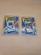 Lot Of 2 Vintage 1994 Pocket Action LCD Game Jet Fighter Baseball Joystick MGA picture