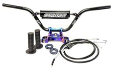 crf110 bar kit Staggs Racing Crf110 Crf125F Bar Kit Jet Fuel blue Clamp picture