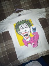 Vintage 1988 The Joker Batman Movie TShirt Dc Comics Made In USA Single Stitch M picture