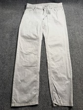 Peter Millar Pants Mens 34x31 Gray Crown Crafted Chino Straight Casual Wear picture