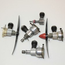 Vintage Cox Nitro Glow Model Airplane Engines .049 Silver Bee Babe Bee Pee Wee picture