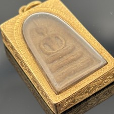 Vintage Phra Somdej Buddhist Amulet 24k Gold picture