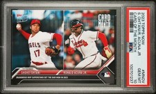 SHOHEI OHTANI | RONALD ACUNA 2023 Topps Now Card Of The Month MVP Year PSA 10 picture