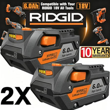 2-PACK batteries for Ridgid R86041 18V Angle Grinder R86060 18V Brad Nailer US picture