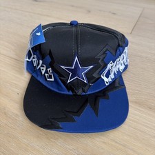 Vintage Drew Pearson Dallas COWBOYS Jagged Edge SnapBack Hat NWT New Old Stock picture