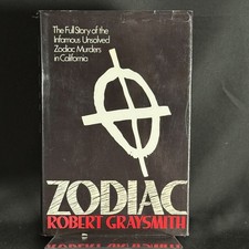 Zodiac Robert Graysmith 1986 First Edition 1st Printing Hardcover DJ True Crime picture