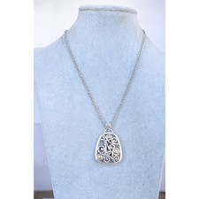 Brighton Adara Oval Reversible Pendant Necklace Mixed Metal Two Tone Retired picture