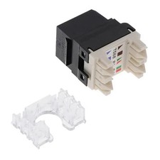 Panduit NetKey cat6 jacks  Cat6 Keystone Jack black  Box of 50 Data Jacks NEW picture
