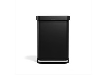 [BIG SALE] simplehuman 55L Step Trash Can Matte Black Steel picture