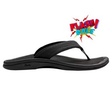 🎁SALE🎁OluKai Women's ‘Ohana Flip Flop Black/Black picture