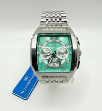 TechnoMarine Aqua Quadrant Mens 41mm TIFF Blue Dial Silver Case SS Band 9link  picture