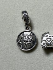 Authentic Pandora Saint Christopher silver dangle with cubic zirconia #791715CZ picture