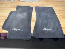 🔥MKIV 93-98 Toyota Supra USDM Floor Mats Gray Script discontinued OEM Rare🔥 picture