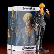 27cm One Piece Sanji Figure Smoking Grandista PVC Action Figurine Model Toy Gift picture