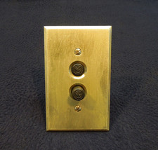 Antique Early Electrical 3-way Push Button Wall Light Switch  CSK - Refurbished picture