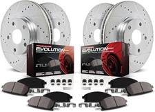 Front and Rear Brake Kit for Honda Civic 2016-21 - Drilled and Slotted Disc Roto picture
