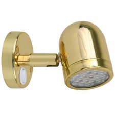 SCANDVIK LED BRASS READING LIGHT 10-30V picture