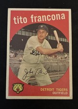 1959 Topps - Tito Francona #268 White Back picture