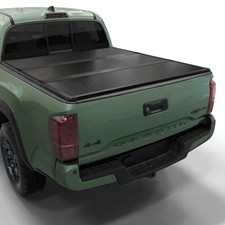 Hard Folding Truck Bed Tonneau Cover |HTF021|Fits 16-26 Toyota Tacoma 5' 1